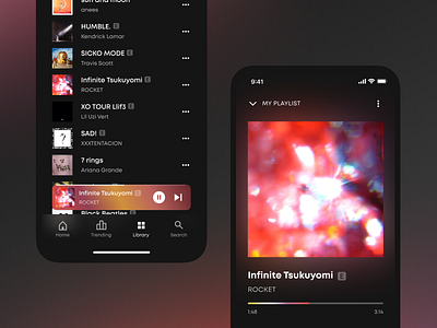 Music streaming service — Concept