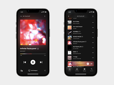 Music streaming service — Concept concept design grid illustration light logo music nft product trends typography ui