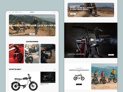 Super73 bikes — e-Commerce website