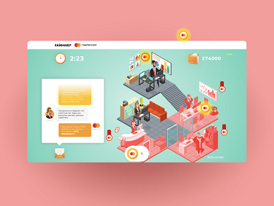 Game: Business for survival design illustration ui ux web