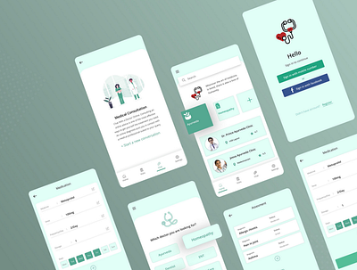 Doctor App UI debut design dribbble dribbble invite mobile ui uidesign