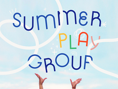 Summer Play Group typography design logo poster typeface typography
