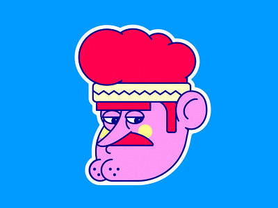 SEÑOR 2D character illustration illustrator sticker