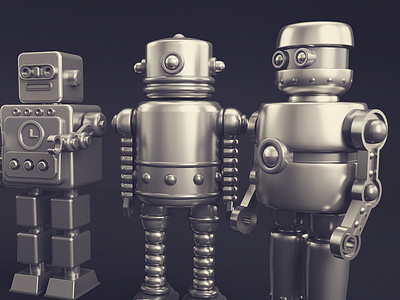 ROBOTS!!! c4d render robots