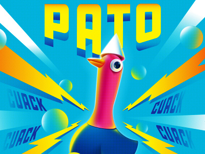 PATO character illustration vector