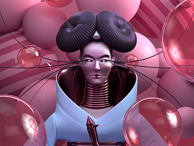 HOMOGENIC 3d c4d character illustration music octane render