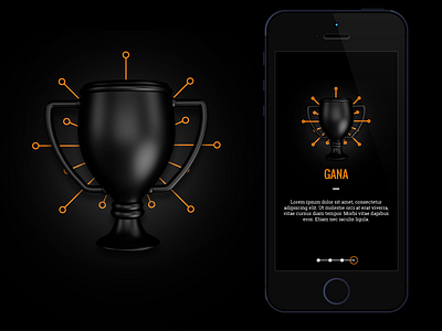 ICON!!! app black c4d cup icon ios vray