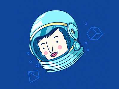 PERSONA!!! astronauta character vector