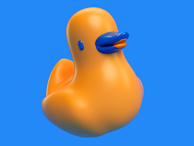 Duckface!!! c4d character duck duckface plastic vray