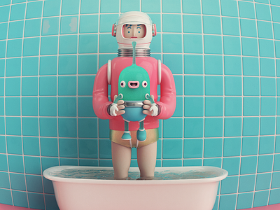 ASTRONAUTA 3d astronauta character render
