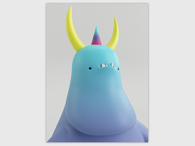 Monster. 3d character monster