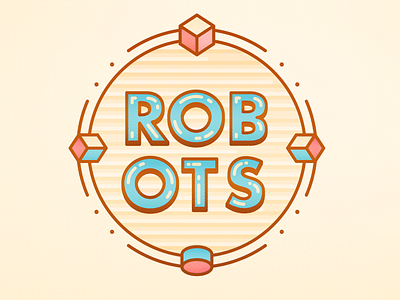 ROBOTS brand logo robots vector