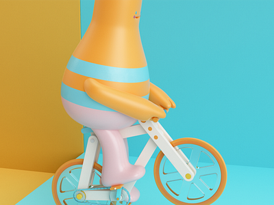 BICICLETA 3d bike character man render rodar sport