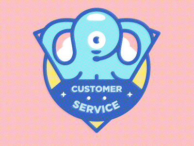PULPO ai badge character icon octopus service vector