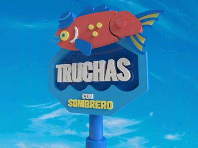 TRUCHAS comida fish food gi pez render truchas