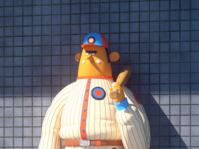 BASEBALL! 3d baseball character octane persona player