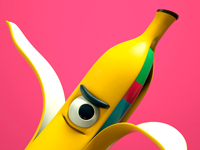 BANANA banana c4d character fruta octane