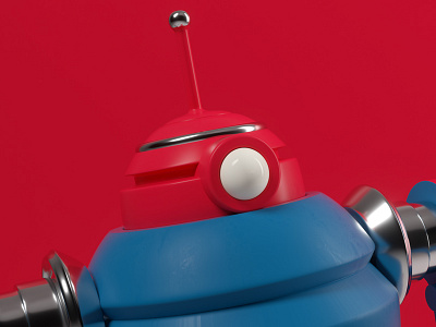 Robot! c4d character dominos food octane robots