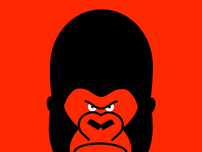 GORILLA ape character gorilla illustration vector