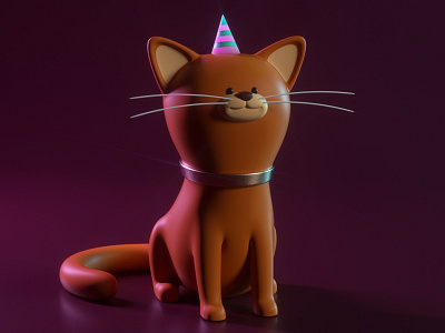 GATO 3d c4d cat character gato illustration octane render