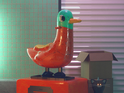 PATO 3d c4d character octane render