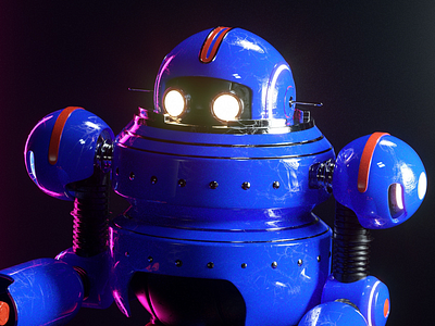 ROBOT c4d character octane render robot