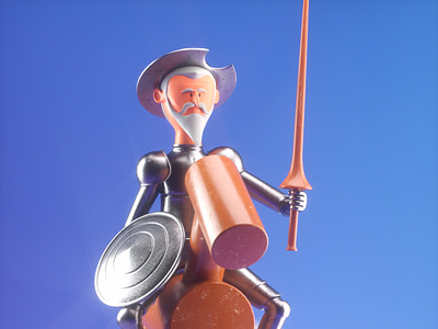 QUIJOTE 3d c4d character illustration man octane persona render