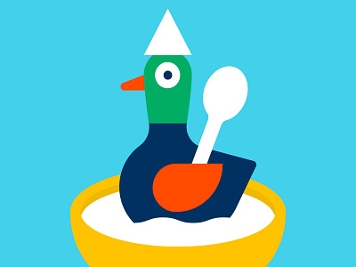 CEREAL cereal character duck illustration pato vector