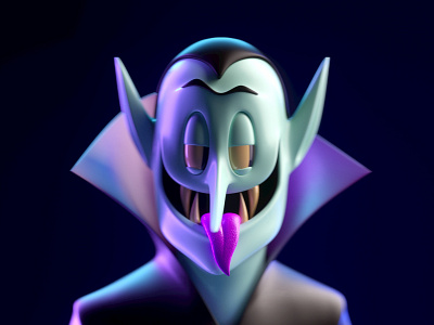 VAMPIRO 3d c4d character halloween illustration man render