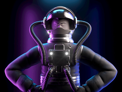 ASTRONAUTA 3d astronaut c4d character illustration octane persona render