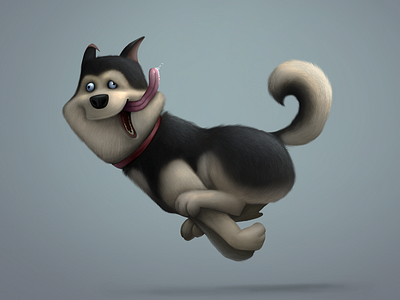 Husky 2d character character design dog funny game husky illustration social game
