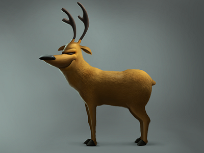Deer 2d character character design deer game illustration social game