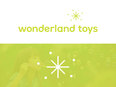 Wonderland Toys Logo branding logo mark mid century modern retro star toy store