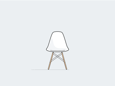Eames Chair chair eames illustration