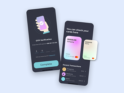 Money bay card design shop ui ux