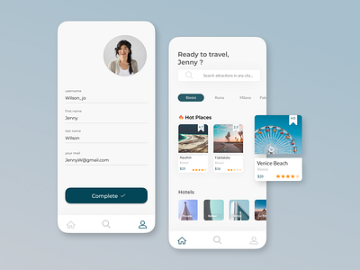 TRAVEL design travel travel app travelling ui ux