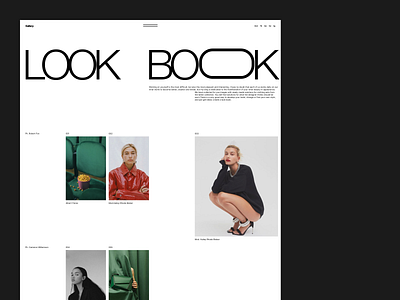 Look book/work with rhythm design fashion rhythm style ui ux web