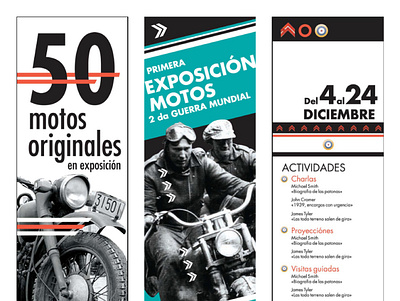 WORLD WAR 2 MOTORCYCLES EXPO branding design logo