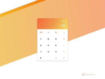 DailyUI 004 calculator