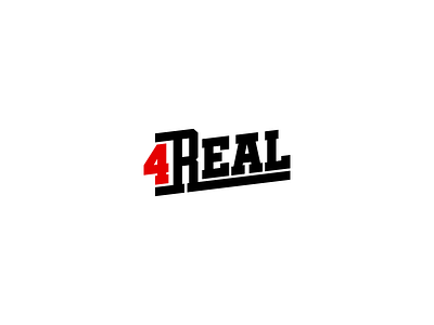 4 Real branding design icon logo minimal typography vector