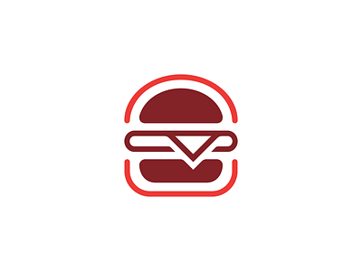 Burger branding design graphic design icon illustrator logo minimal vector