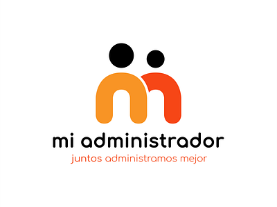 Mi administrador.cl branding design flat graphic design icon logo minimal vector