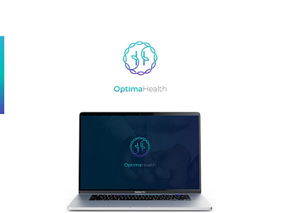 logo for healthcare Optima health healthcare medical design