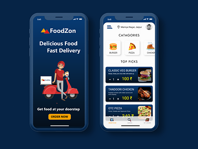 Food app design