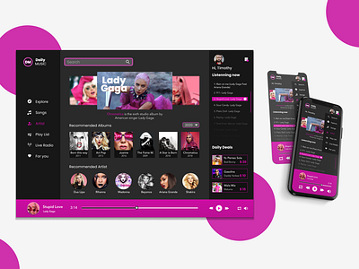 Music player Design🎶 .. appdesign challenge dailyui figma mobile mockupdesign responsivewebdesign uidesign