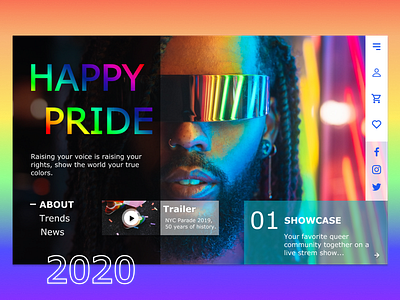 Happy Pride ❤️🧡💛💚💙💜🖤🤍🤎 colors humans love pride🌈 prouddesigner ui uidesign