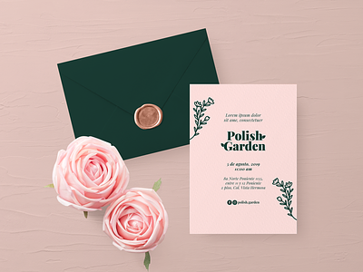 Branding: Polish Garden branding identitydesign invitation logodesign