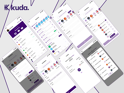 Light mode screens || KUDA-MFB-Bulk-Transfer-Feature