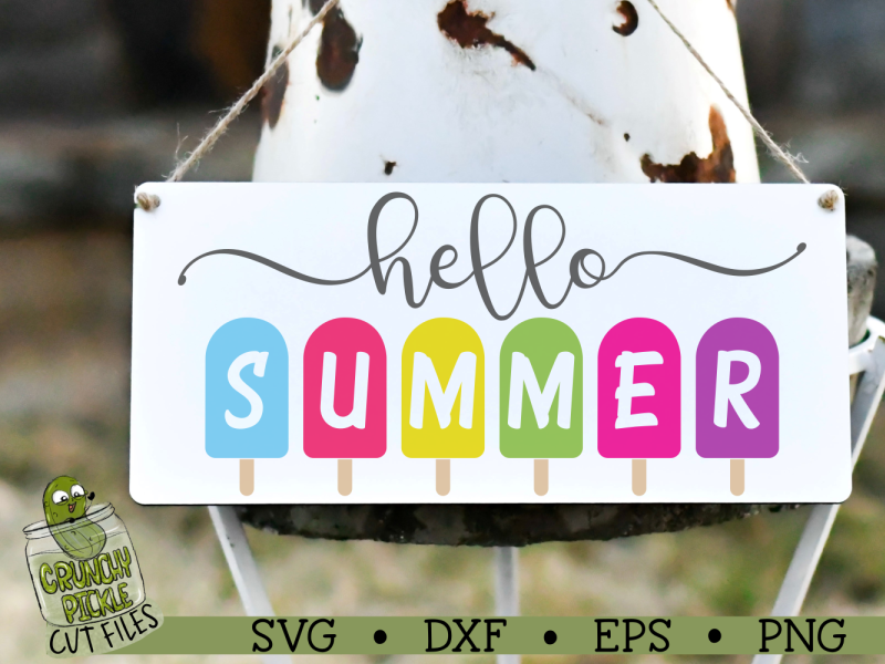 Download Hello Summer Svg File By Cissy Shields Crunchy Pickle On Dribbble