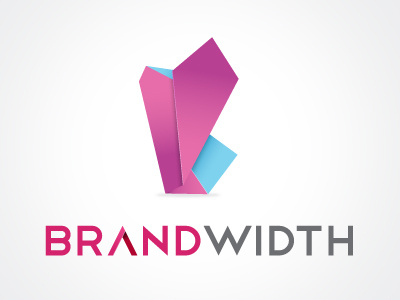 Logo blue fold logo pink
